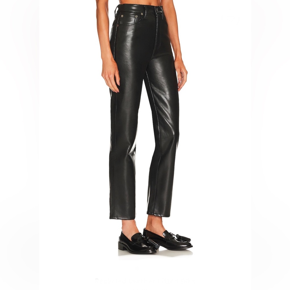 Agolde recycled leather 90s style relaxed fit